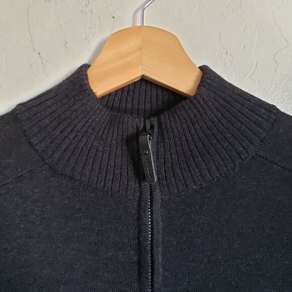Smartwool Sparwood 1/2 Zip Mock Neck Sweater Heather Grey Wool Blend Men's Small - Picture 8 of 11